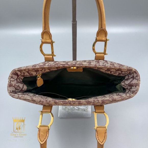 CHRISTIAN DIOR VINTAGE MONOGRAM TOTE BAG - Picture 10 of 16